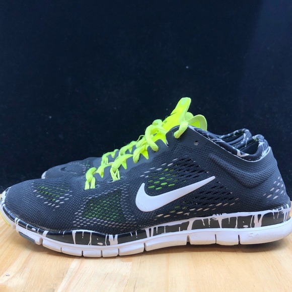 Nike Free TR Fit 4 Women's Black Lime Green Run - Picture 7 of 9